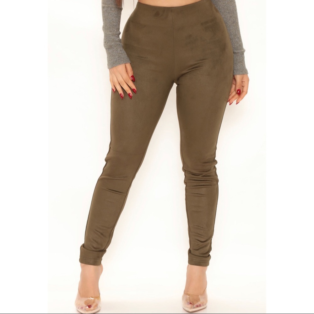 *FASHIONNOVA* faux suede leggings